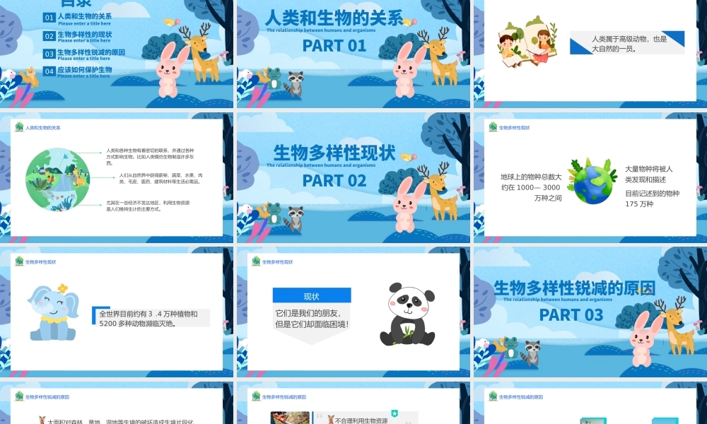 蓝色国际生物多样日介绍生物多样性保护.pptx