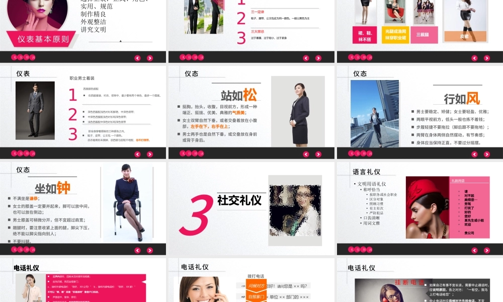 礼仪培训通用ppt模板幻灯片.pptx