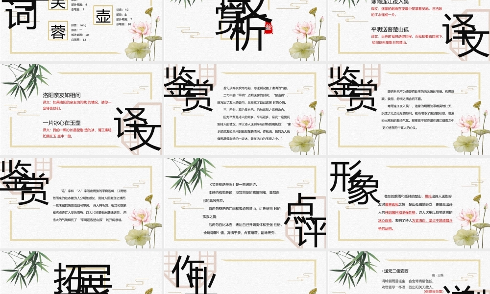 六年级语文《芙蓉楼送辛渐》PPT课件.pptx