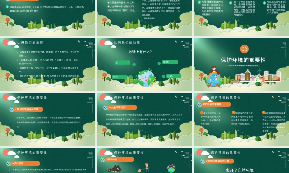 绿色简约世界环境日植树造林共建美好家园PPT.pptx