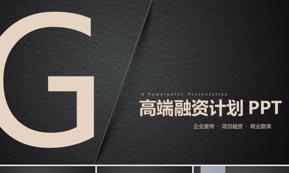 欧美风格商业计划书.pptx