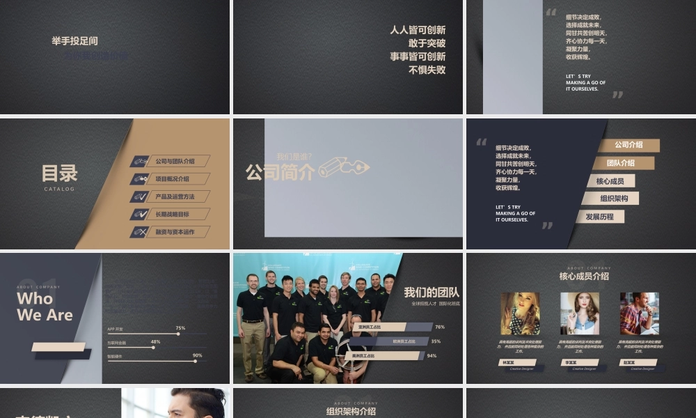 欧美风格商业计划书.pptx