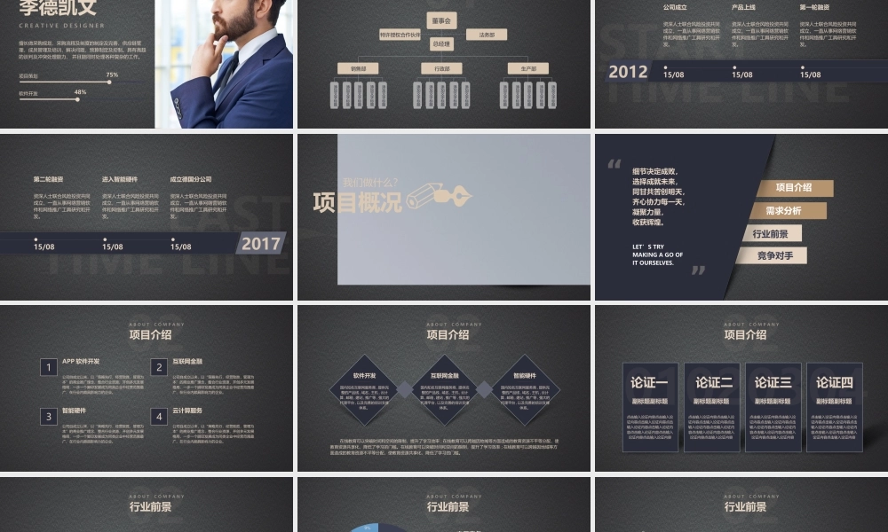 欧美风格商业计划书.pptx