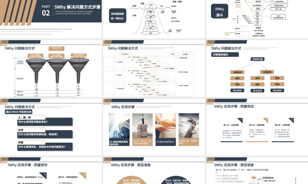 企业培训5WHY问题分析法PPT模板.pptx