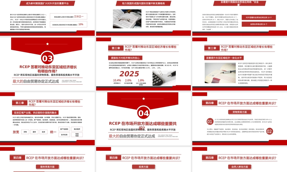 全面解读《区域全面经济伙伴关系协定》PPT专题党课课件模板.pptx