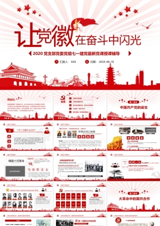 让党徽在奋斗中闪光最新党课1.pptx