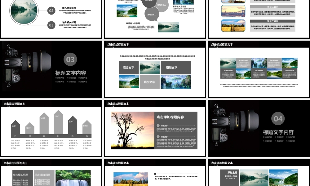 摄影影展行业汇报报告PPT.pptx