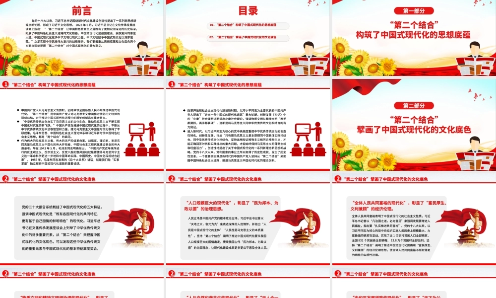 深刻理解和把握“第二个结合”的重大意义PPT党政风党员干部学习教育党课课件.pptx
