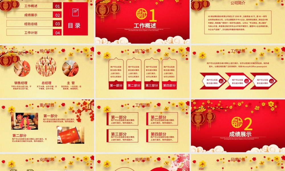 食品公司2018年终总结ppt动态模板.pptx