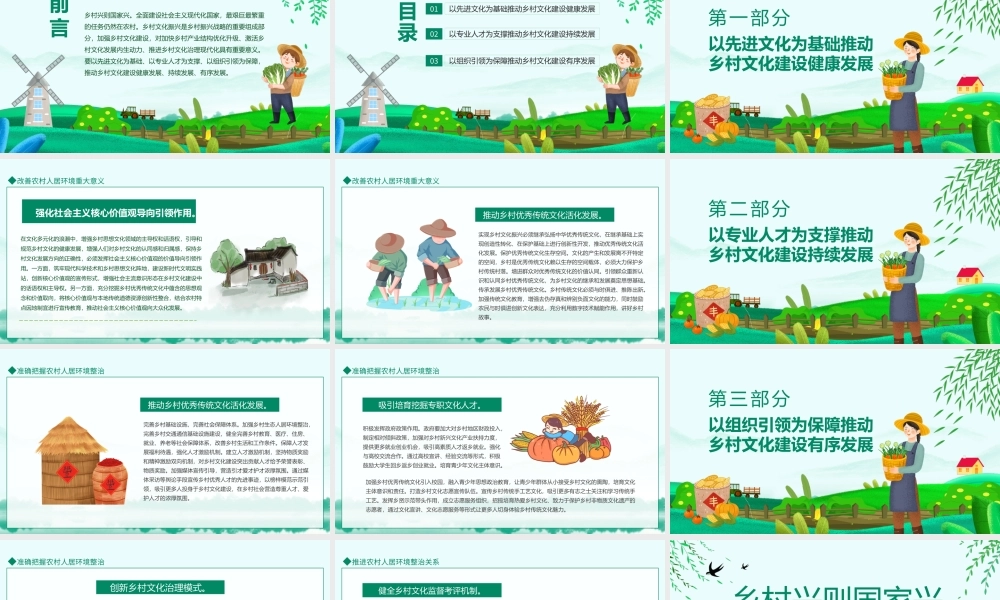 推动乡村文化建设健康持续有序发展PPT红色简洁乡村兴则国家兴乡村振兴系列党课.pptx