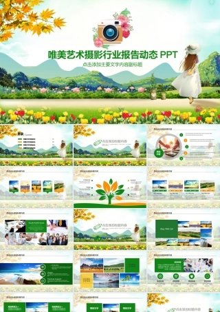 唯美艺术摄影行业报告动态PPT模版.pptx