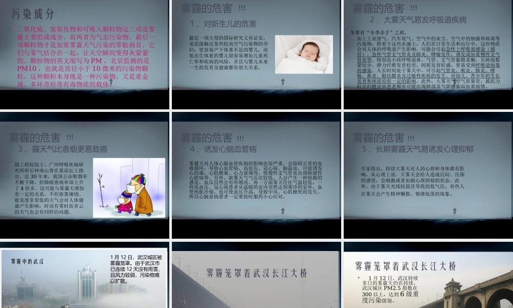 雾霾天气PPT.pptx