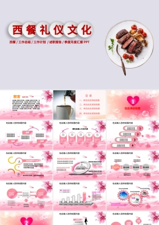 西餐用餐文明礼仪餐厅培训PPT模板.pptx