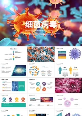 细菌病毒微生物ppt.pptx
