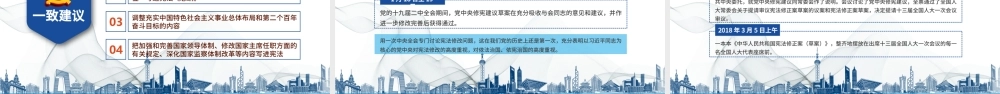 宪法诞生记党政党建蓝色简约中国风宪法修改PPT模板.pptx