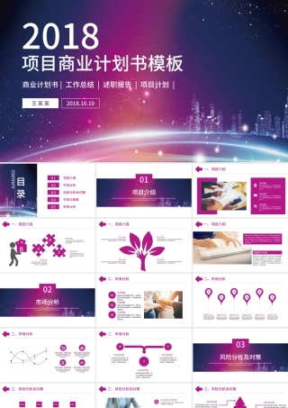 项目策划商业计划书PPT模板.pptx