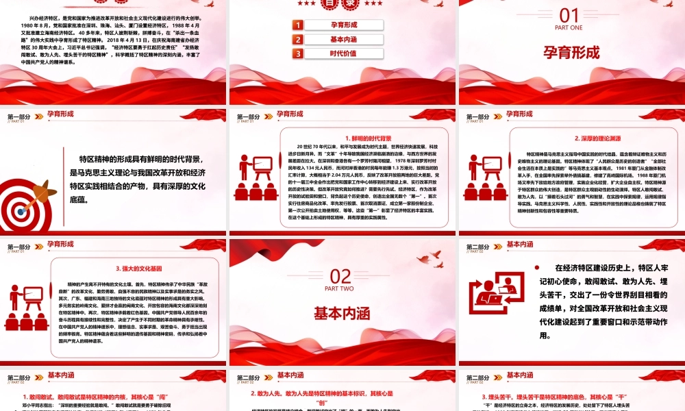 新时代敢为人先的特区精神ppt精品大气精神谱系意识形态微党课.pptx