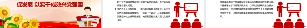 学思践悟担使命PPT红色简洁确保主题教育稳步开局扎实推进党课课件.pptx