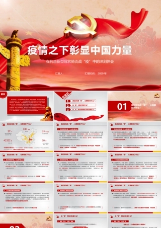 疫情之下彰显中国力量——在抗击新型冠状肺炎战“疫”中的深刻体会.pptx