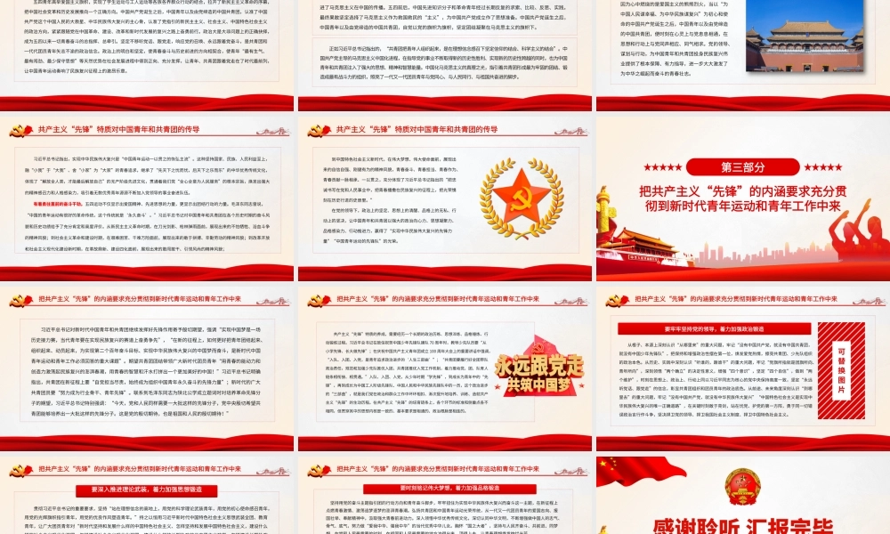 永葆中国青年运动和共青团的“先锋”特质.pptx