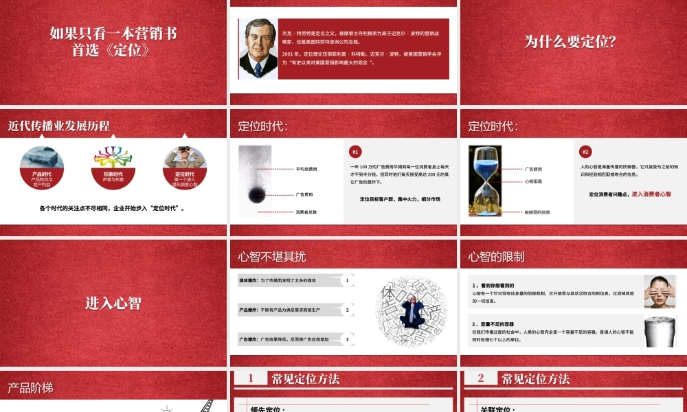 有史以来对美国营销影响最大的观念《定位》读书笔记ppt模板.pptx