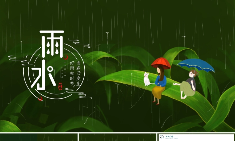 雨水-二十四节气ppt.pptx