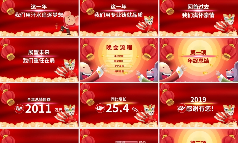 原创2020鼠年震撼年会誓师大会年会ppt模板.pptx