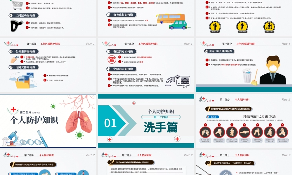 原创公民预防新冠肺炎感染卫生健康知识指南手册.pptx