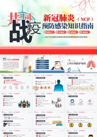 原创公民预防新冠肺炎感染卫生健康知识指南手册.pptx
