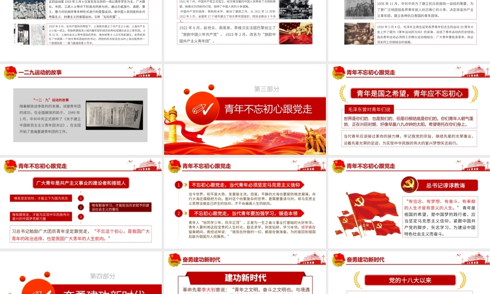 原创纪念五四运动101周年弘扬五四精神PPT.pptx