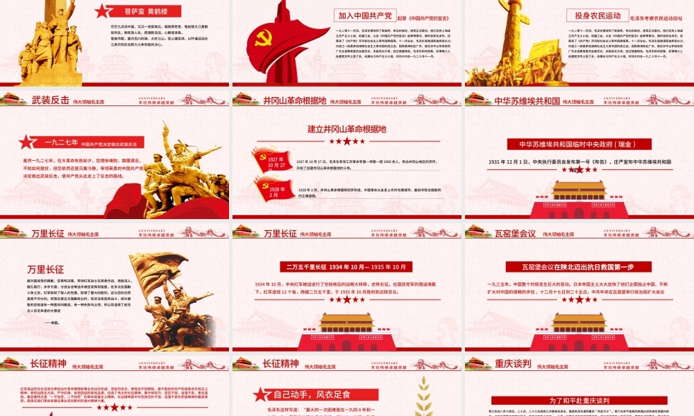 原创毛泽东逝世纪念日毛主席诞辰动态PPT.pptx