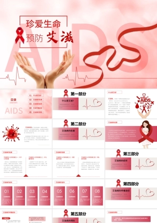 珍爱生命预防艾滋主题教育主题班.pptx