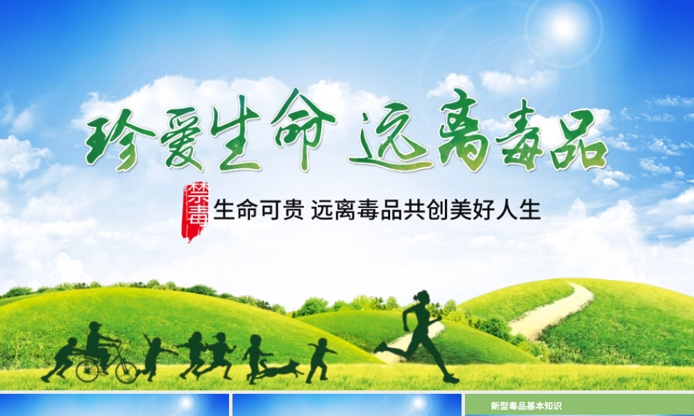 珍惜生命远离毒品禁毒知识宣传PPT模板.pptx