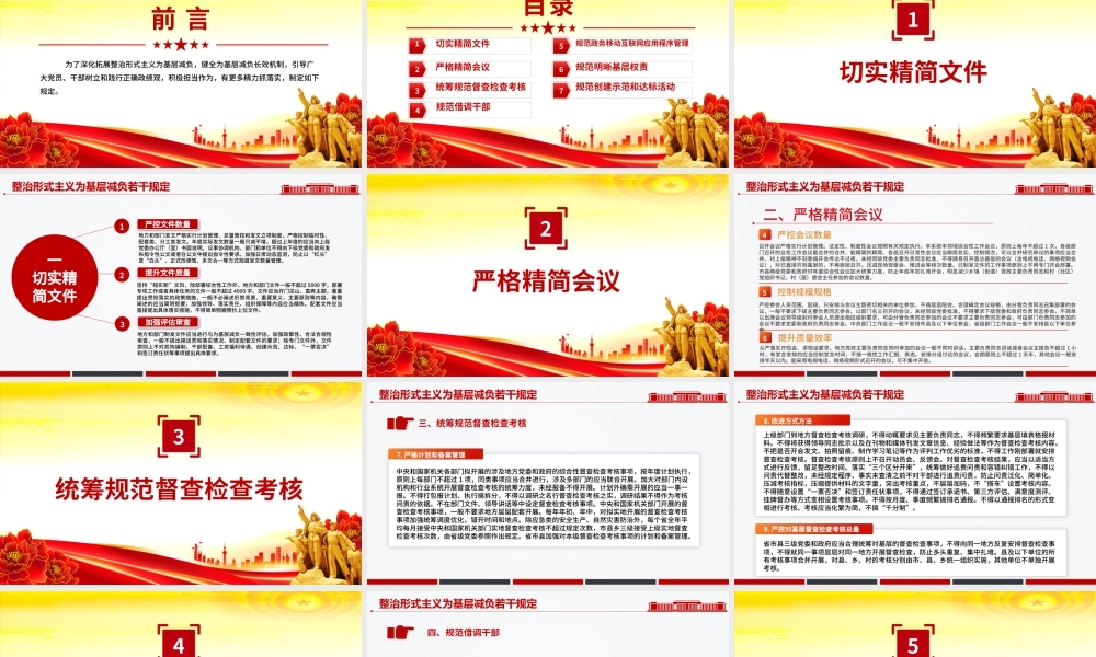 整治形式主义为基层减负若干规定PPT课件.pptx