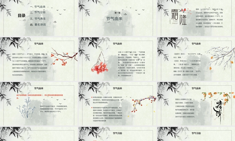 中国传统24节气霜降.pptx