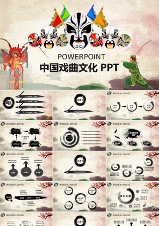 中国风戏曲京剧艺术演出PPT模板.pptx