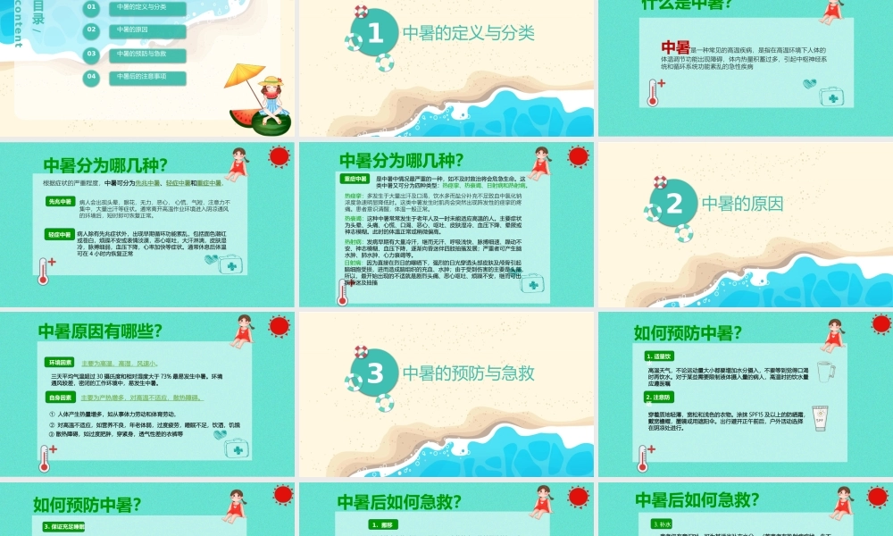 中暑的预防与急救PPT.pptx