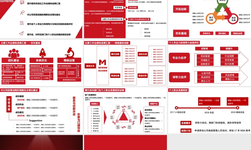 主管经理层管理人员晋升述职总结完整框架.pptx