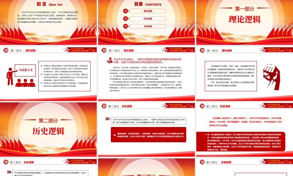 走自己的路PPT党政风从中华文明连续性看“走自己的路”的必然逻辑微党课.pptx