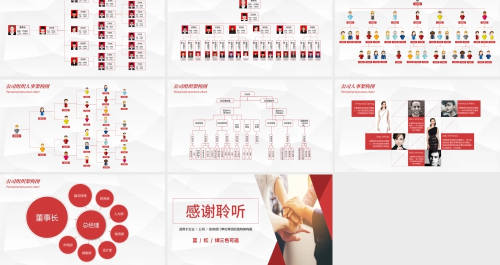 组织架构图PPT人事结构图PPT.pptx