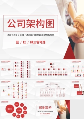 组织架构图PPT人事结构图PPT.pptx