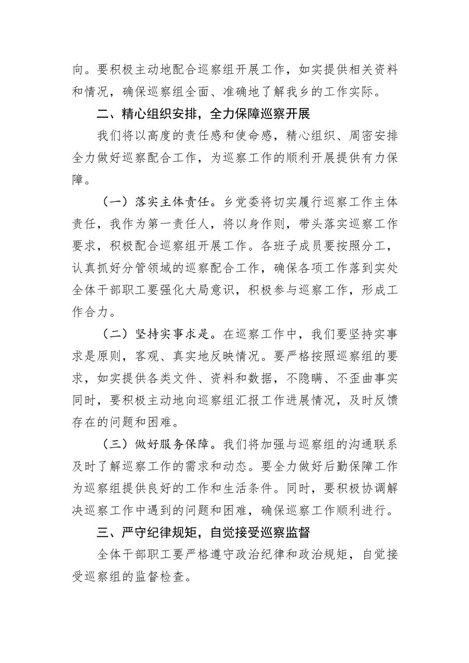 乡党委书记巡察表态发言.docx_第2页