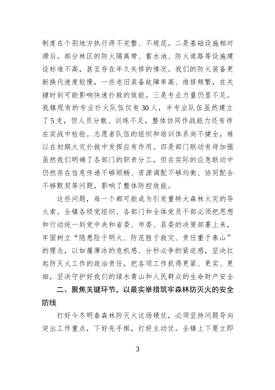 在全镇2025年森林防灭火专题工作会议上的讲话.docx_第3页