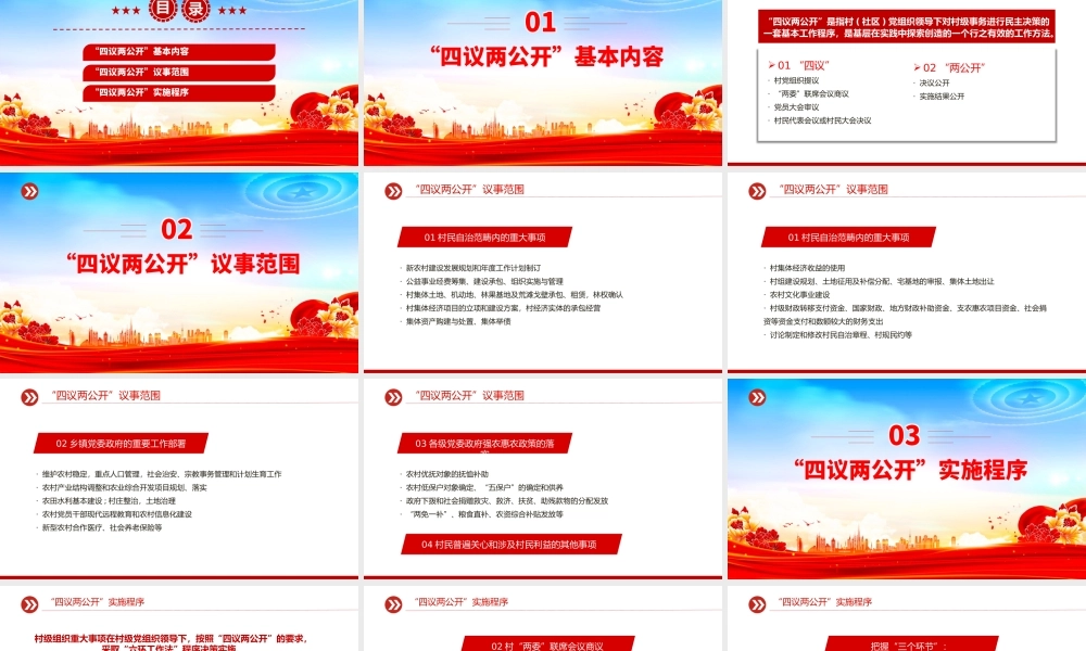 2025“四议两公开”工作法PPT农村基层组织工作方法模板.pptx