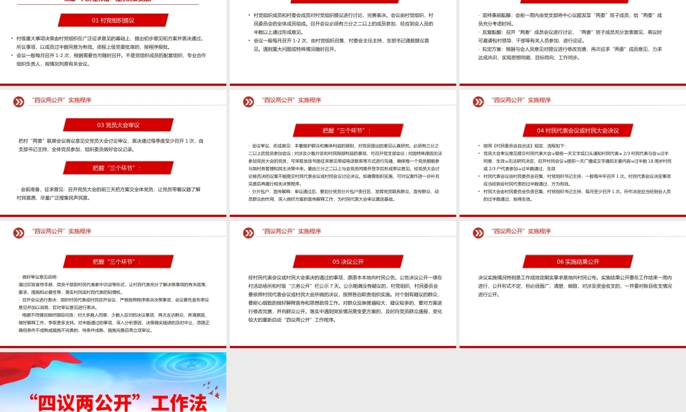 2025“四议两公开”工作法PPT农村基层组织工作方法模板.pptx