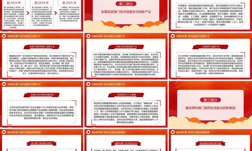 2021横琴粤澳深度合作区建设总体方案PPT党建风加快粤港澳大湾区建设党课课件.pptx