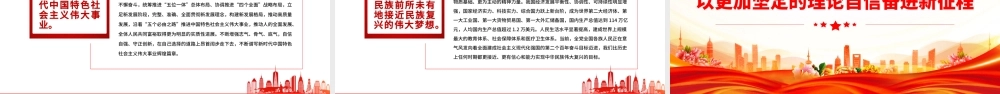 2022理论自信何以更加坚定PPT大气党建风党员干部学习教育专题党课党建课件.pptx
