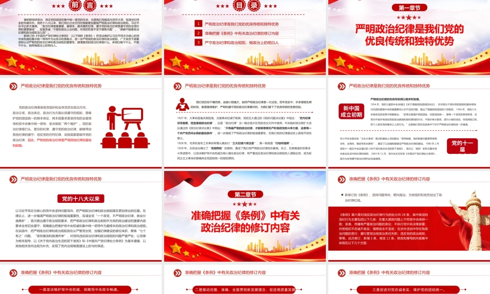 2024严守政治纪律做政治上的明白人PPT党政风党员干部思想教育微党课.pptx