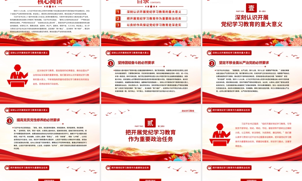 党政风2024年开展高质量党纪学习教育PPT课件下载.pptx