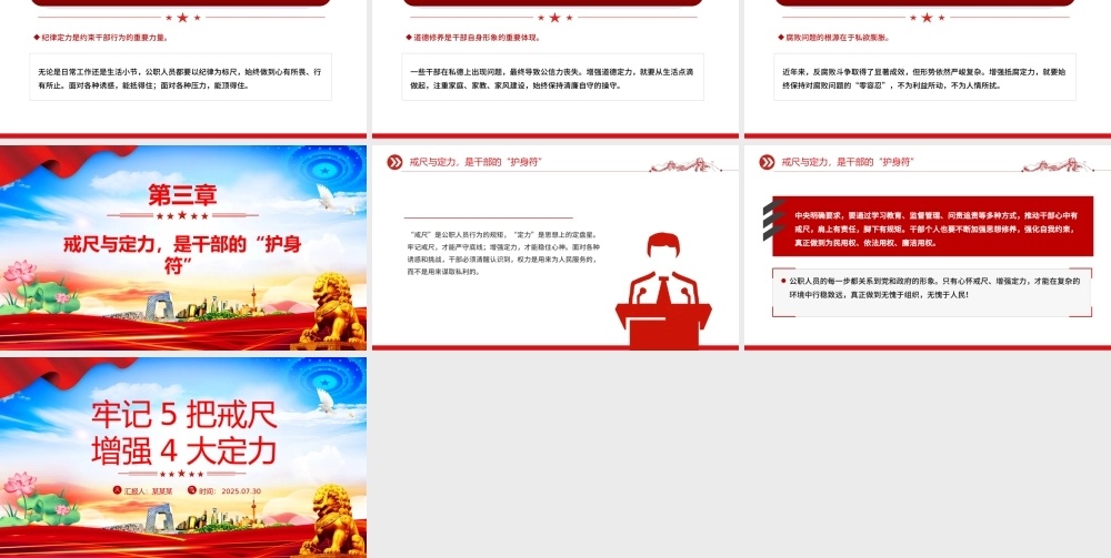 党政风党员干部牢记5把戒尺增强4大定力PPT思想教育党课.pptx